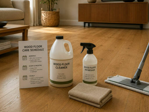 A Realistic Wood Floor Care Schedule: Monthly and Yearly
