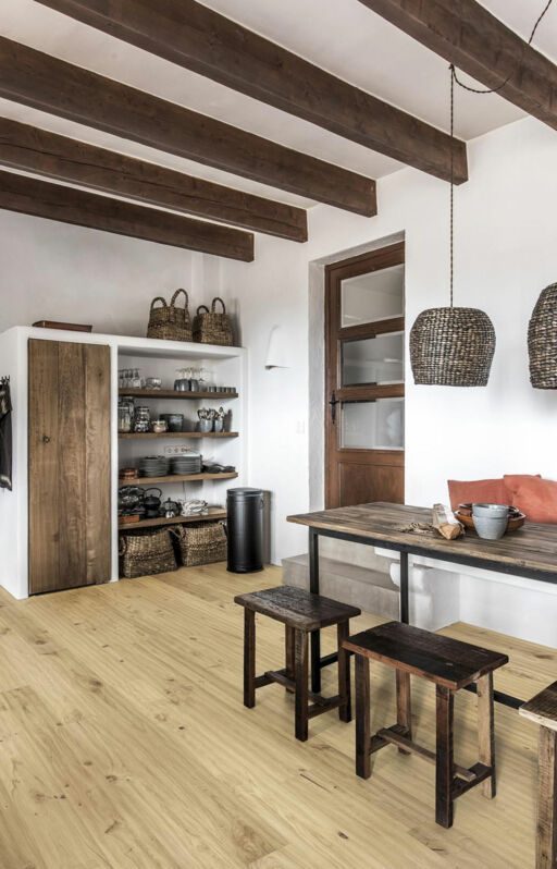 Kahrs Smaland, Klinta Engineered Oak Flooring, Rustic, Handscraped, Brushed & Oiled, 187x15x2420mm