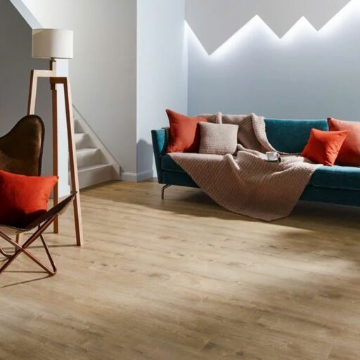 Polyflor Camaro Cashmere Oak Wood Plank Versatile Vinyl Flooring, 184.2x1219.2mm