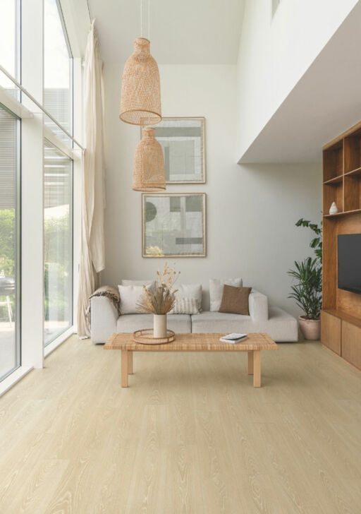 QuickStep CLASSIC Frosty Beige Oak Laminate Flooring, 8mm