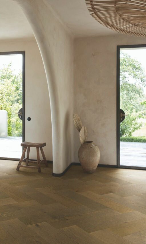 QuickStep Disegno Barra Oak Engineered Parquet Flooring, Extra Matt Lacquered, 145x13.5x580mm