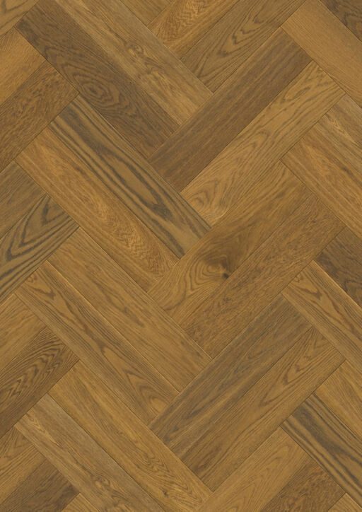 QuickStep Disegno Cinnamon Raw Oak Engineered Parquet Flooring, Extra Matt Lacquered, 145x13.5x580mm
