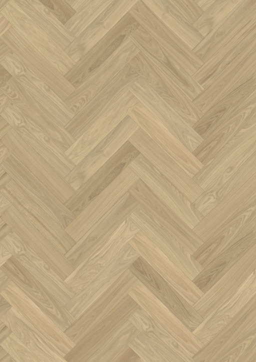 Kahrs Large Herringbone Oak Herringbone Ab Dim White Engineered Flooring, Brushed & Oiled, 120x11x600mm